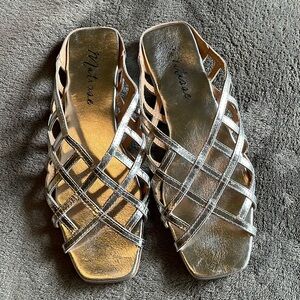 Matisse Metallic Silver Sandals
